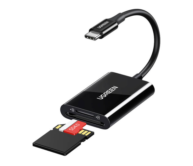UGREEN Czytnik kart USB-C 2w1 CM265 czarny - 1501453 - zdjęcie 2